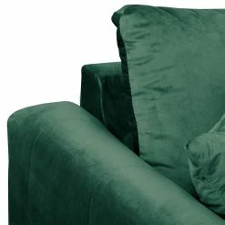 Norrwood Ecksofa Meyford - Samt Ravi: Antikgrün - Ottomane davorstehend rechts - Mit Hocker -WOHNZIMMERMÖBEL Verkäufe 1000330133 220304 080 DETAILS P000000001000330133