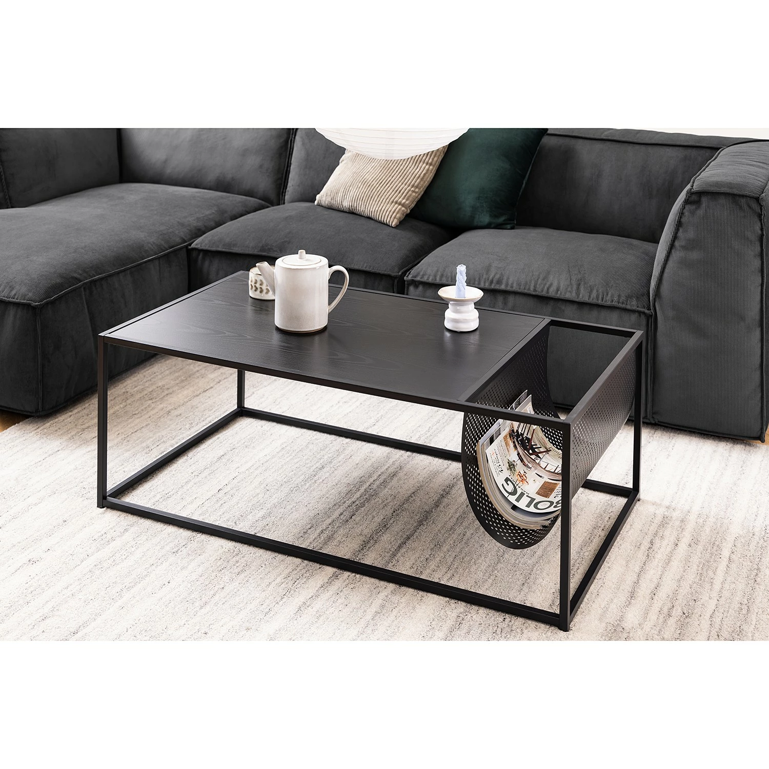 Red Living Couchtisch Coogee V - Eiche Schwarzbraun Dekor 2 Red Living Couchtisch Coogee V - Eiche Schwarzbraun Dekor – Bild 2