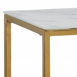 Fredriks Regal Katori I - Glas / Metall - Marmor Weiß Dekor / Gold -WOHNZIMMERMÖBEL Verkäufe 1000330564 220208 14502800050 DETAILS P000000001000330564