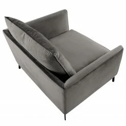 Norrwood Sofa Gobabis (1,5-Sitzer) - Samt Ravi: Taupe -WOHNZIMMERMÖBEL Verkäufe 1000330848 220214 070 DETAILS P000000001000330848