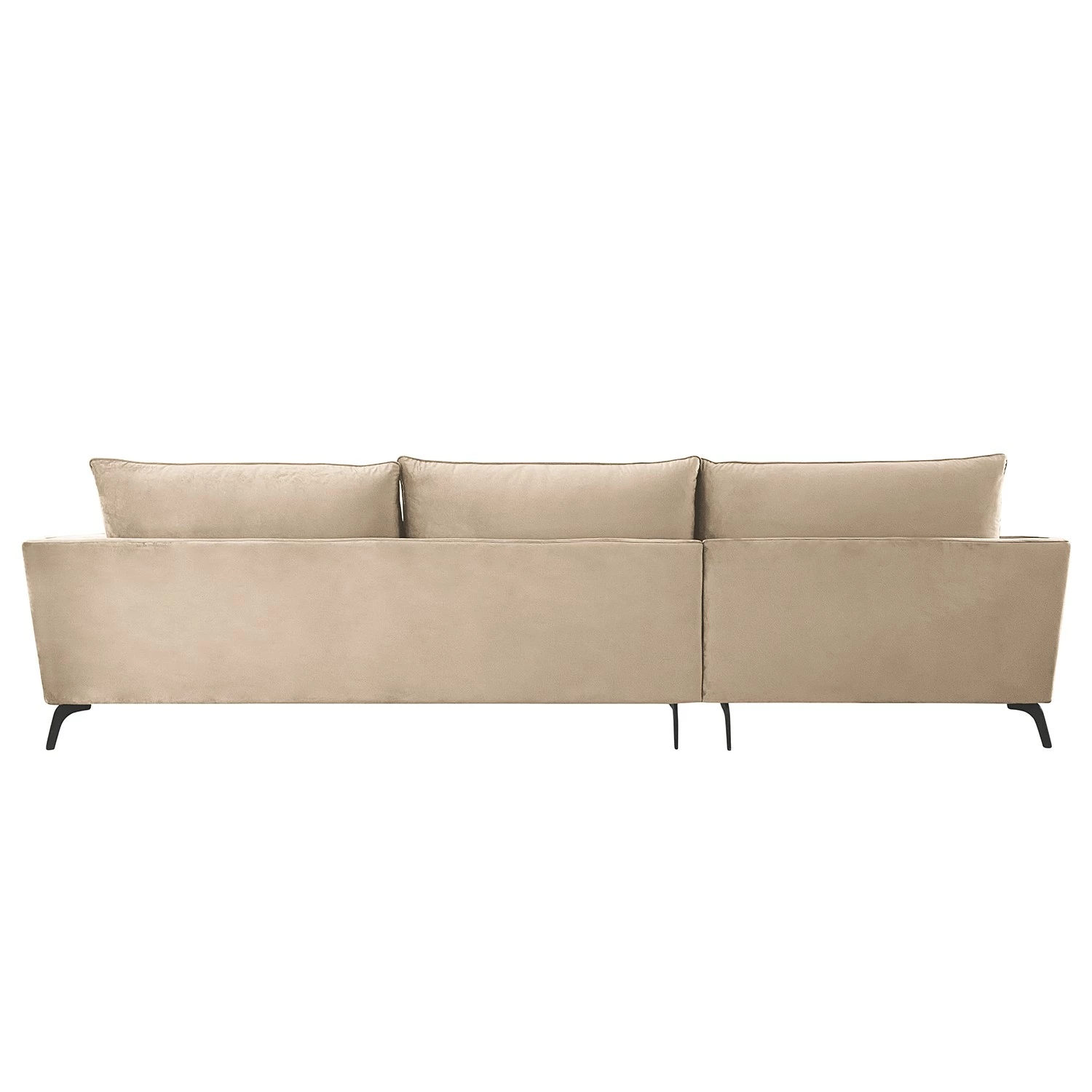 Norrwood Ecksofa Gobabis - Samt Ravi: Creme - Longchair davorstehend links 4 Norrwood Ecksofa Gobabis - Samt Ravi: Creme - Longchair davorstehend links – Bild 4