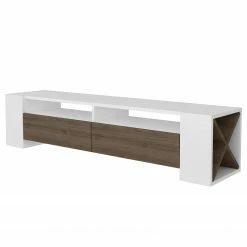 Loftscape TV-Lowboard Varel - Weiß / Walnuss Dekor 8 Loftscape TV-Lowboard Varel - Weiß / Walnuss Dekor -WOHNZIMMERMÖBEL Verkäufe 1000333640 220302 030 DETAILS P000000001000333640