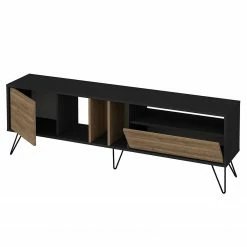 Red Living TV-Lowboard Vidago II - Walnuss Dekor / Anthrazit -WOHNZIMMERMÖBEL Verkäufe 1000333656 220302 031 DETAILS P000000001000333656