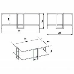 Loftscape Couchtisch Pisek - Marmor Weiß Dekor / Gold -WOHNZIMMERMÖBEL Verkäufe 1000333657 220302 500 SKETCH DETAILS P000000001000333657 sketch