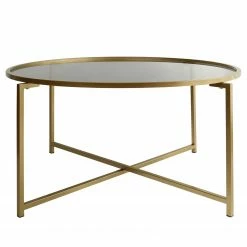 Loftscape Couchtisch Sedan I - Glas / Metall - Gold