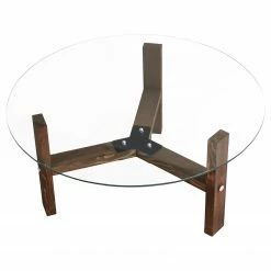 Loftscape Couchtisch Down Under Eukoa - Glas / Walnuss massiv - Walnuss -WOHNZIMMERMÖBEL Verkäufe 1000333695 220302 030 DETAILS P000000001000333695