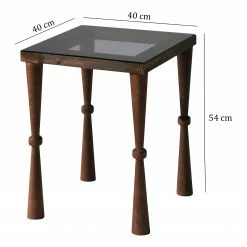 Ars Natura Beistelltisch Donatella - Glas / Walnuss massiv - Rauchschwarz / Walnuss 17 Ars Natura Beistelltisch Donatella - Glas / Walnuss massiv - Rauchschwarz / Walnuss -WOHNZIMMERMÖBEL Verkäufe 1000333706 220302 500 SKETCH DETAILS P000000001000333706 sketch