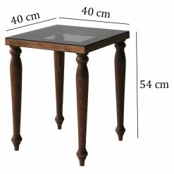 Ars Natura Beistelltisch Tating - Glas / Walnuss massiv - Rauchschwarz / Walnuss 19 Ars Natura Beistelltisch Tating - Glas / Walnuss massiv - Rauchschwarz / Walnuss -WOHNZIMMERMÖBEL Verkäufe 1000333709 220302 500 SKETCH DETAILS P000000001000333709 sketch