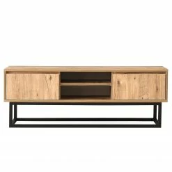 Red Living TV-Lowboard Boddington I - Kiefer Dekor / Schwarz -WOHNZIMMERMÖBEL Verkäufe 1000333727 220302 031 DETAILS P000000001000333727