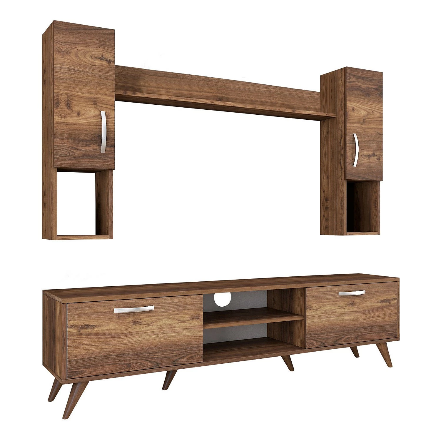 Red Living Wohnkombination Rangun II (4-teilig) - Walnuss Dekor 7 Red Living Wohnkombination Rangun II (4-teilig) - Walnuss Dekor – Bild 7