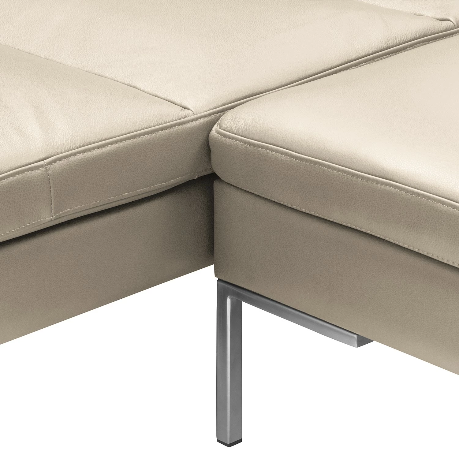 Studio Copenhagen Ecksofa Madison I - Echtleder Neka: Hellgrau - Breite: 319 cm - Ottomane davorstehend links 9 Studio Copenhagen Ecksofa Madison I - Echtleder Neka: Hellgrau - Breite: 319 cm - Ottomane davorstehend links – Bild 9