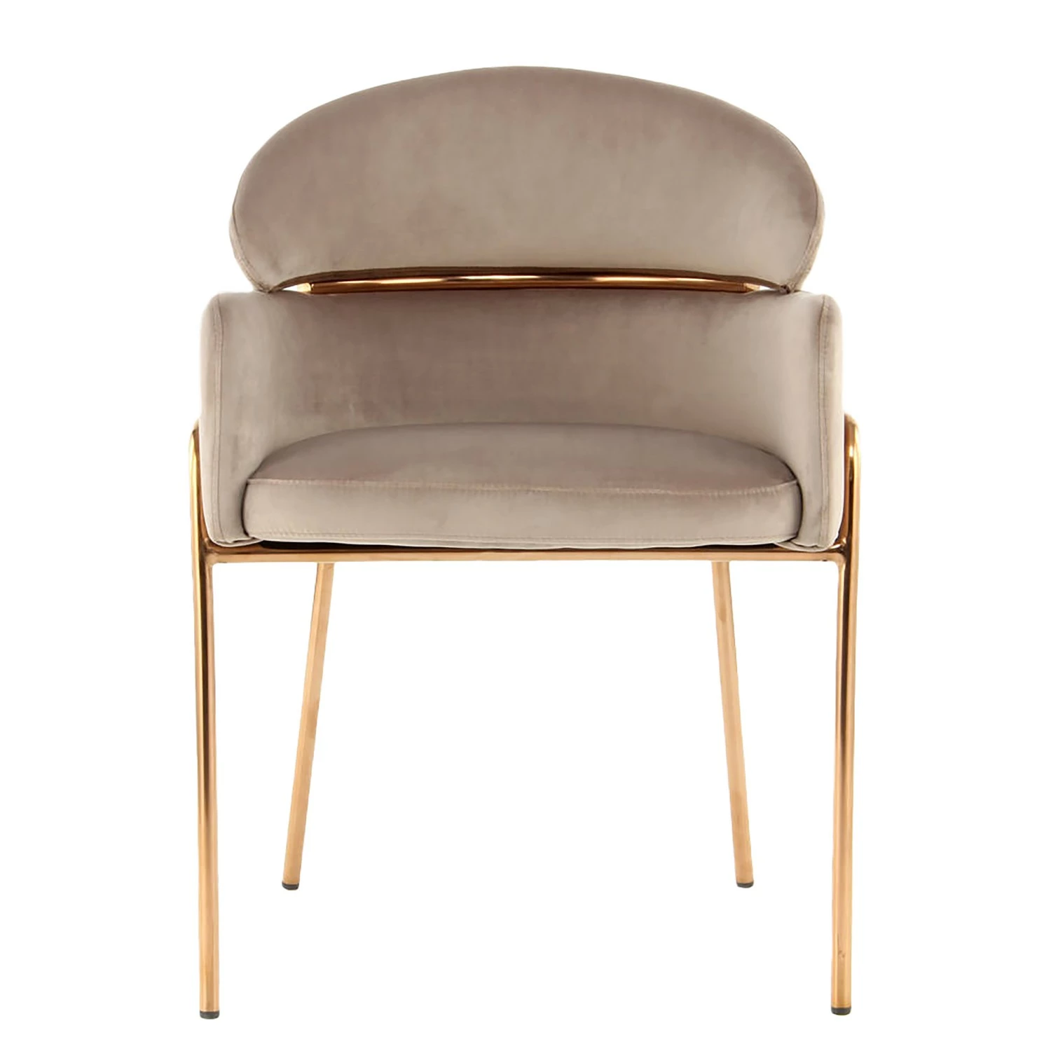 INSTYLE by Kayoom Armlehnenstuhl Elva - Taupe / Gold 4 INSTYLE by Kayoom Armlehnenstuhl Elva - Taupe / Gold – Bild 4