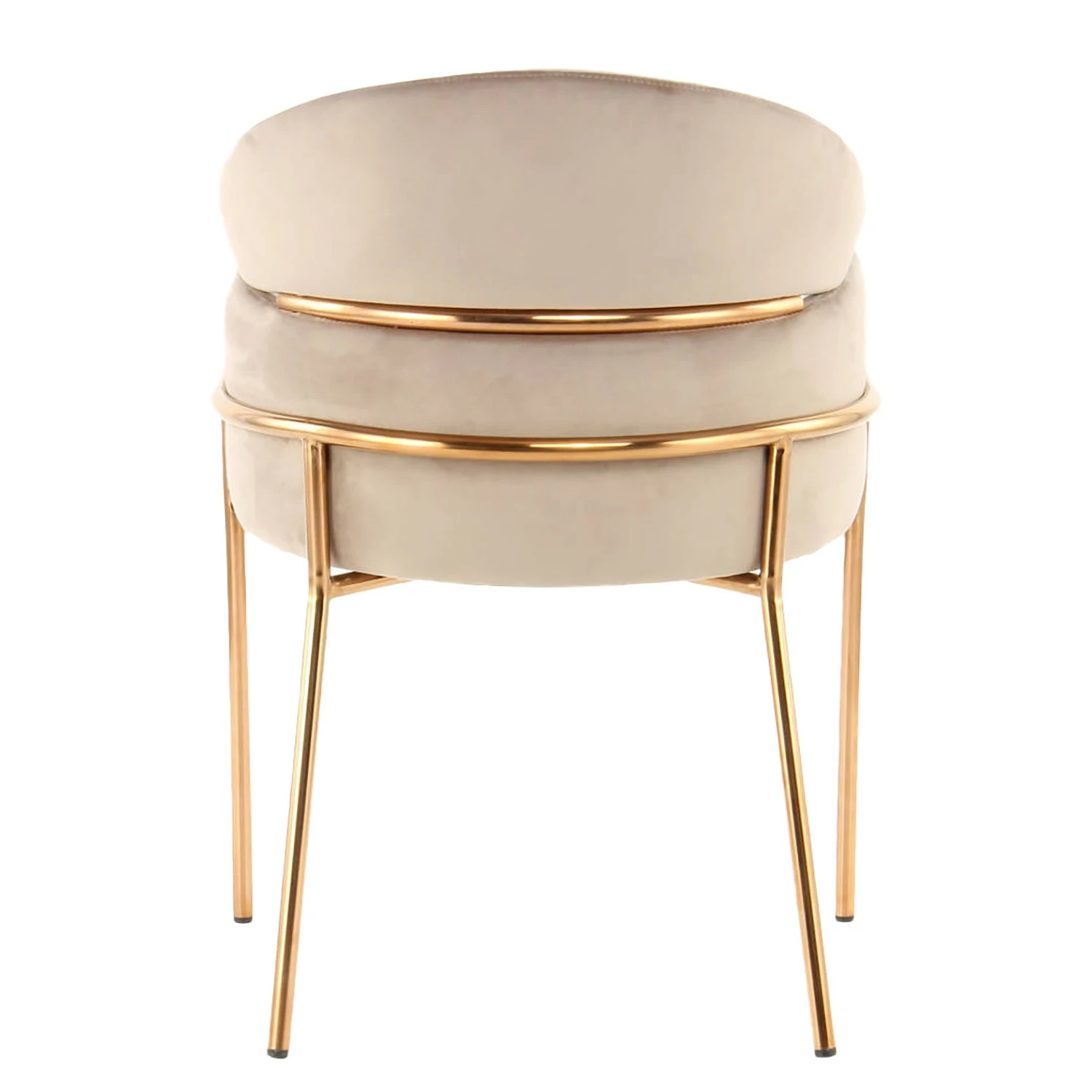 INSTYLE by Kayoom Armlehnenstuhl Elva - Taupe / Gold 5 INSTYLE by Kayoom Armlehnenstuhl Elva - Taupe / Gold – Bild 5