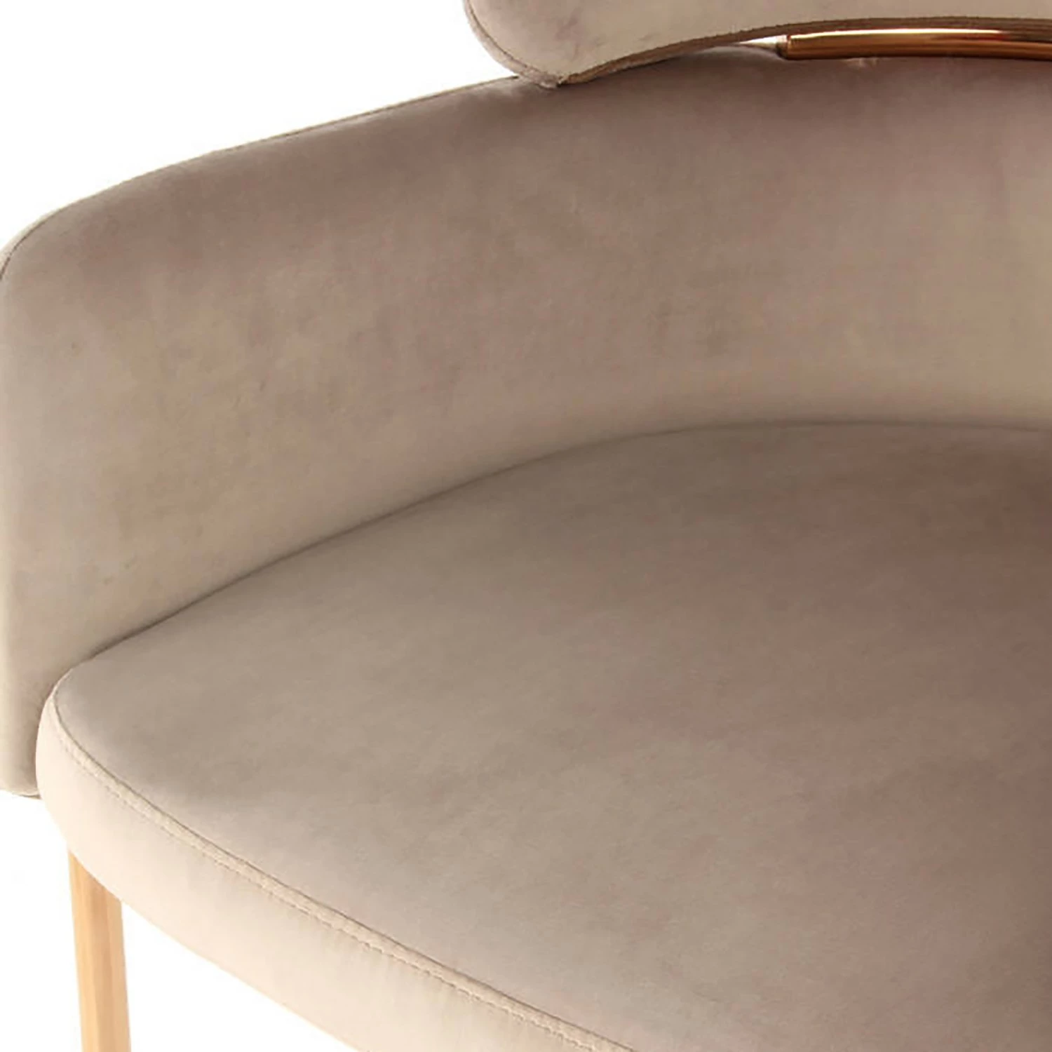 INSTYLE by Kayoom Armlehnenstuhl Elva - Taupe / Gold 8 INSTYLE by Kayoom Armlehnenstuhl Elva - Taupe / Gold – Bild 8