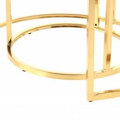 INSTYLE by Kayoom Polsterhocker Myla (2er-Set) - Weiß / Gold 13 INSTYLE by Kayoom Polsterhocker Myla (2er-Set) - Weiß / Gold -WOHNZIMMERMÖBEL Verkäufe 1000335715 220223 034 DETAILS P000000001000335715