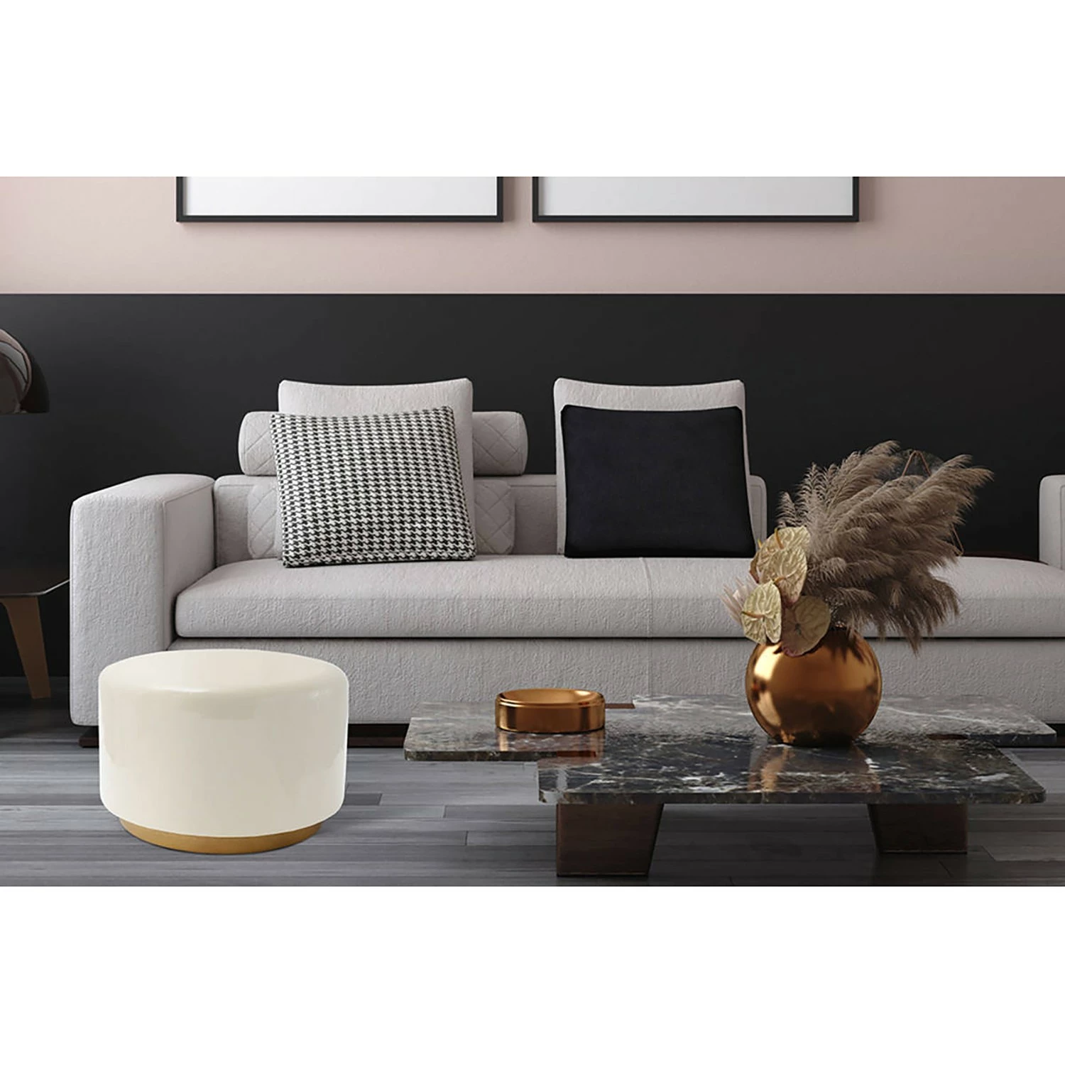 INSTYLE by Kayoom Hocker Artisse - Elfenbein 2 INSTYLE by Kayoom Hocker Artisse - Elfenbein – Bild 2