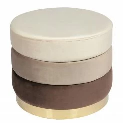 INSTYLE by Kayoom Polsterhocker Elyse - Braun -WOHNZIMMERMÖBEL Verkäufe 1000335758 220223 030 DETAILS P000000001000335758