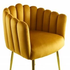 INSTYLE by Kayoom Armlehnenstuhl Mucha - Goldgelb -WOHNZIMMERMÖBEL Verkäufe 1000335765 220223 033 DETAILS P000000001000335765