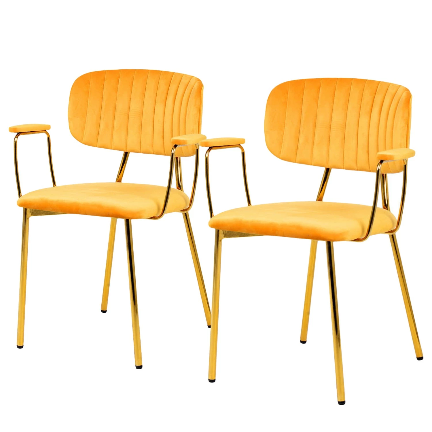 INSTYLE by Kayoom Armlehnenstuhl Kian (2er-Set) - Goldgelb 1 INSTYLE by Kayoom Armlehnenstuhl Kian (2er-Set) - Goldgelb