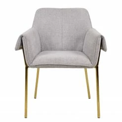 INSTYLE by Kayoom Armlehnenstuhl Kelsey - Lichtgrau -WOHNZIMMERMÖBEL Verkäufe 1000335775 220223 030 DETAILS P000000001000335775