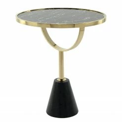 INSTYLE by Kayoom Beistelltisch Rocio 100 - Marmor Schwarz