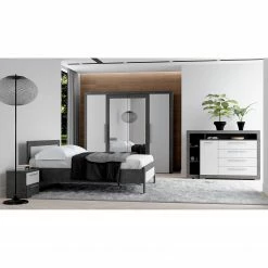 Loftscape Kommode Grünwald - Hochglanz Weiß / Anthrazit -WOHNZIMMERMÖBEL Verkäufe 1000335798 220223 020 MOOD DETAILS P000000001000335798 mood