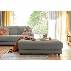 Loftscape Ecksofa Tandil - Webstoff Dolly: Dunkelgrau - Longchair davorstehend links - Mit Hocker -WOHNZIMMERMÖBEL Verkäufe 1000336887 220401 090 DETAILS P000000001000336887