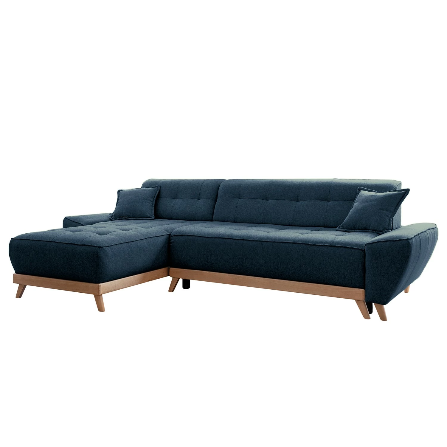 Norrwood Ecksofa Surribas - Webstoff Lark: Dunkelblau 1 Norrwood Ecksofa Surribas - Webstoff Lark: Dunkelblau