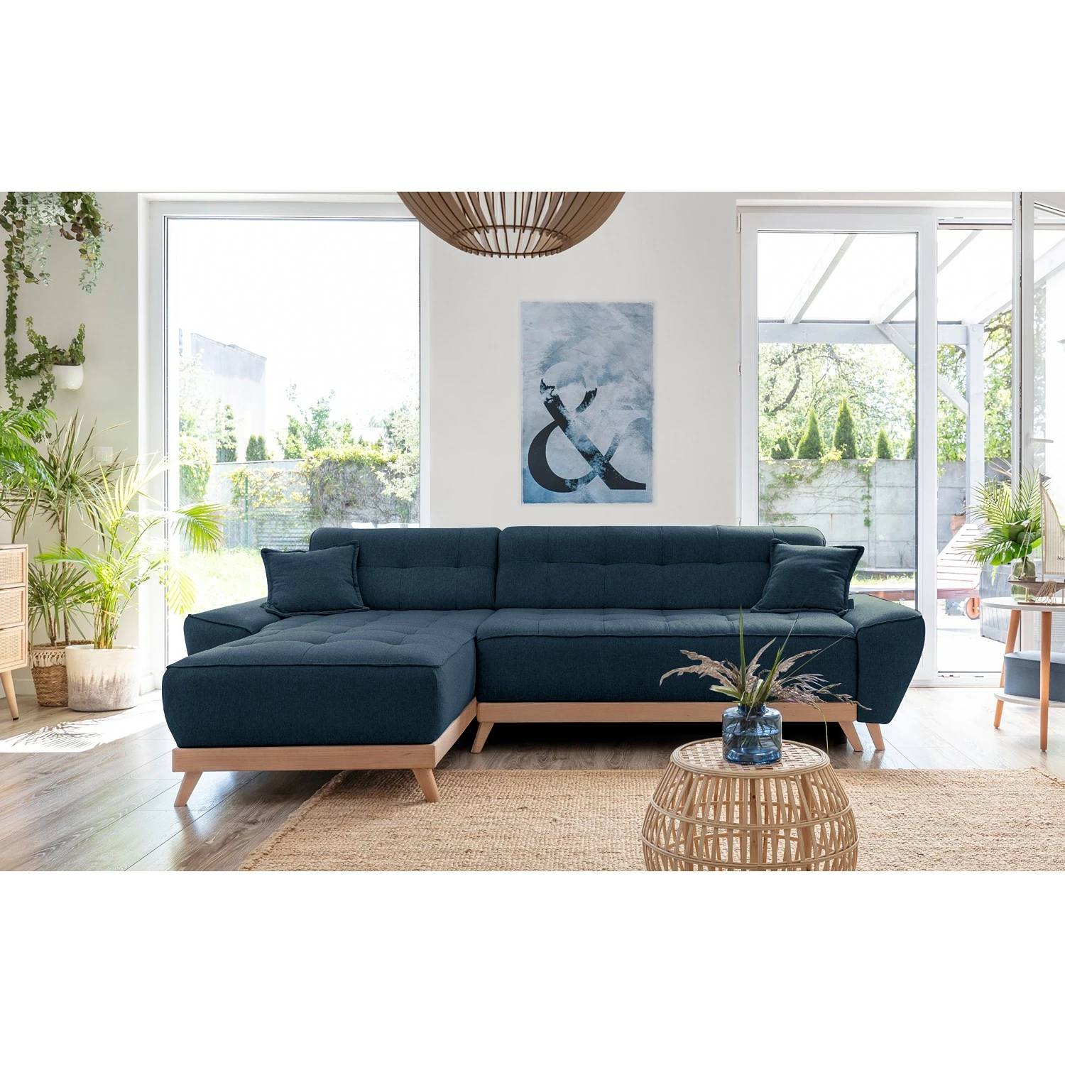 Norrwood Ecksofa Surribas - Webstoff Lark: Dunkelblau 6 Norrwood Ecksofa Surribas - Webstoff Lark: Dunkelblau – Bild 6