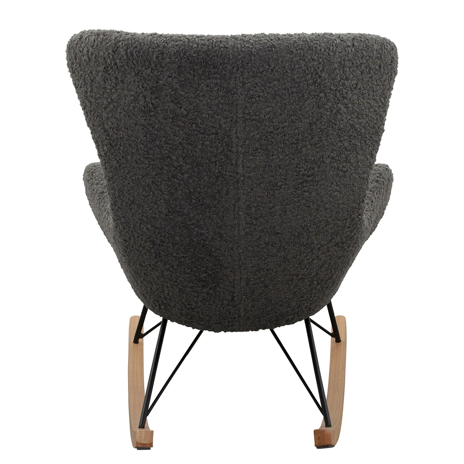 Naturoo Schaukelstuhl Narbonne - Teddyfell - Grau 6 Naturoo Schaukelstuhl Narbonne - Teddyfell - Grau – Bild 6