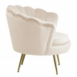 Norrwood Sessel Ralemo - Samt - Creme 9 Norrwood Sessel Ralemo - Samt - Creme -WOHNZIMMERMÖBEL Verkäufe 1000339519 220329 040 DETAILS P000000001000339519