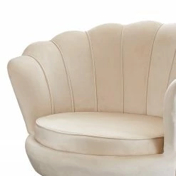 Norrwood Sessel Ralemo - Samt - Creme 10 Norrwood Sessel Ralemo - Samt - Creme -WOHNZIMMERMÖBEL Verkäufe 1000339519 220329 060 DETAILS P000000001000339519