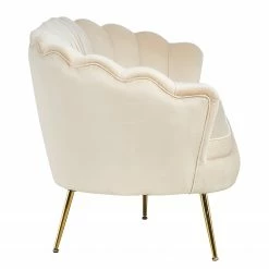 Norrwood Sofa Ralemo (3-Sitzer) - Samt - Creme -WOHNZIMMERMÖBEL Verkäufe 1000339537 220329 040 DETAILS P000000001000339537