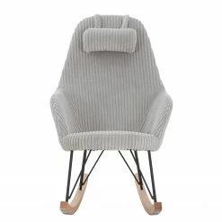 Norrwood Schaukelstuhl Silvassa - Cord - Grau -WOHNZIMMERMÖBEL Verkäufe 1000339550 220329 030 DETAILS P000000001000339550