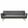 Norrwood Schlafsofa Shorwell - Strukturstoff - Grau