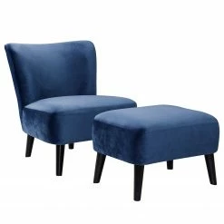 Norrwood Sessel Entremont - Samt - Blau 7 Norrwood Sessel Entremont - Samt - Blau -WOHNZIMMERMÖBEL Verkäufe 1000339574 220329 040 DETAILS P000000001000339574