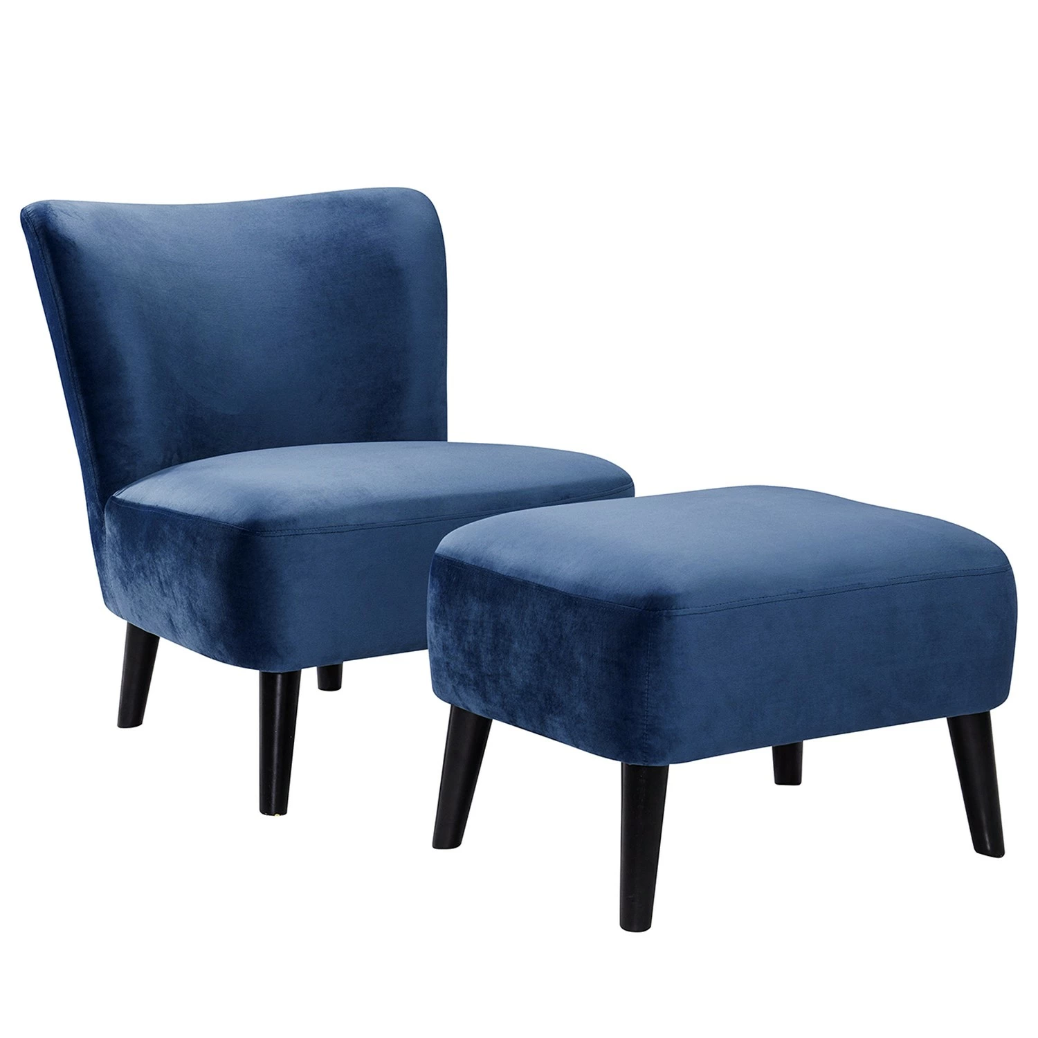 Norrwood Sessel Entremont - Samt - Blau 3 Norrwood Sessel Entremont - Samt - Blau – Bild 3