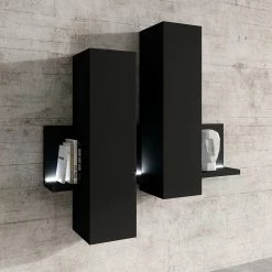 Loftscape Hängeschrank Littor - Inkl. Beleuchtung - Schwarz -WOHNZIMMERMÖBEL Verkäufe 1000339741 220311 021 MOOD DETAILS P000000001000339741 mood