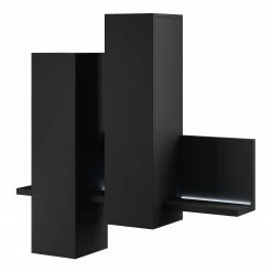 Loftscape Wohnwand Littor (3-teilig) - inkl. Beleuchtung - Schwarz 16 Loftscape Wohnwand Littor (3-teilig) - inkl. Beleuchtung - Schwarz -WOHNZIMMERMÖBEL Verkäufe 1000339744 220311 050 DETAILS P000000001000339744