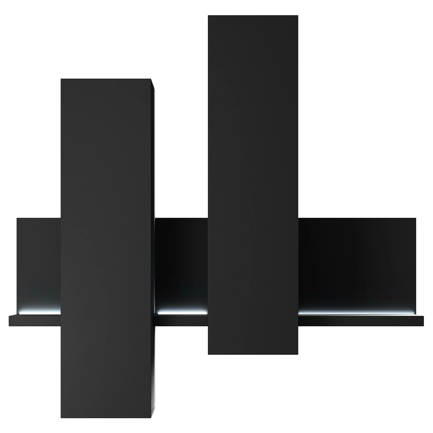 Loftscape Wohnwand Littor (3-teilig) - inkl. Beleuchtung - Schwarz 8 Loftscape Wohnwand Littor (3-teilig) - inkl. Beleuchtung - Schwarz – Bild 8