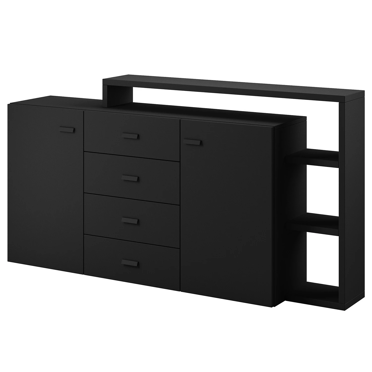 Loftscape Sideboard Littor - Schwarz 1 Loftscape Sideboard Littor - Schwarz
