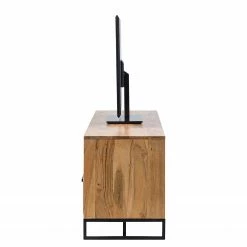 Ars manufacti TV-Lowboard Woodson V - Akazie massiv / Metall - Akazie Hellbraun -WOHNZIMMERMÖBEL Verkäufe 1000339799 220311 035 DETAILS P000000001000339799