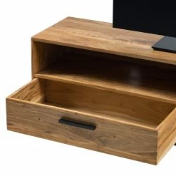 Ars manufacti TV-Lowboard Woodson V - Akazie massiv / Metall - Akazie Hellbraun -WOHNZIMMERMÖBEL Verkäufe 1000339799 220311 045 DETAILS P000000001000339799