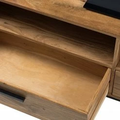 Ars manufacti TV-Lowboard Woodson V - Akazie massiv / Metall - Akazie Hellbraun -WOHNZIMMERMÖBEL Verkäufe 1000339799 220311 048 DETAILS P000000001000339799