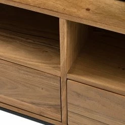 Ars manufacti TV-Lowboard Woodson V - Akazie massiv / Metall - Akazie Hellbraun -WOHNZIMMERMÖBEL Verkäufe 1000339799 220311 055 DETAILS P000000001000339799