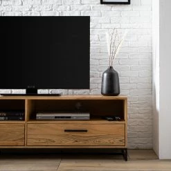 Ars manufacti TV-Lowboard Woodson V - Akazie massiv / Metall - Akazie Hellbraun -WOHNZIMMERMÖBEL Verkäufe 1000339799 220311 060 DETAILS P000000001000339799