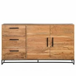 Ars manufacti Sideboard Woodson II - Akazie massiv / Metall - Akazie Hellbraun -WOHNZIMMERMÖBEL Verkäufe 1000339802 220311 030 DETAILS P000000001000339802