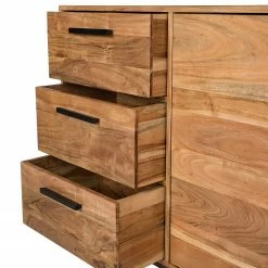 Ars manufacti Sideboard Woodson II - Akazie massiv / Metall - Akazie Hellbraun -WOHNZIMMERMÖBEL Verkäufe 1000339802 220311 052 DETAILS P000000001000339802