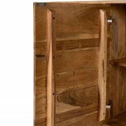 Ars manufacti Sideboard Woodson II - Akazie massiv / Metall - Akazie Hellbraun -WOHNZIMMERMÖBEL Verkäufe 1000339802 220311 055 DETAILS P000000001000339802