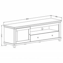 Ridgevalley TV-Lowboard Emmanuela - Dunkelgrün 8 Ridgevalley TV-Lowboard Emmanuela - Dunkelgrün -WOHNZIMMERMÖBEL Verkäufe 1000339985 220317 500 SKETCH DETAILS P000000001000339985 sketch